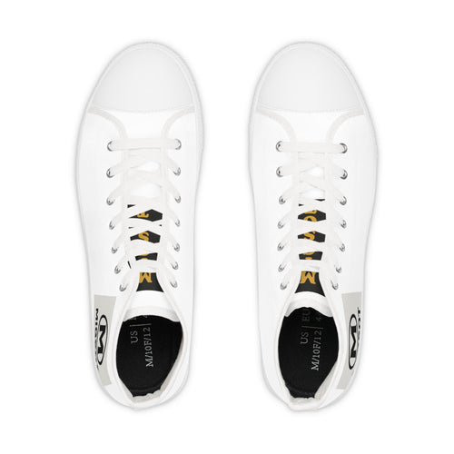 Blank White High Top Sneakers | Customizable Canvas Shoes