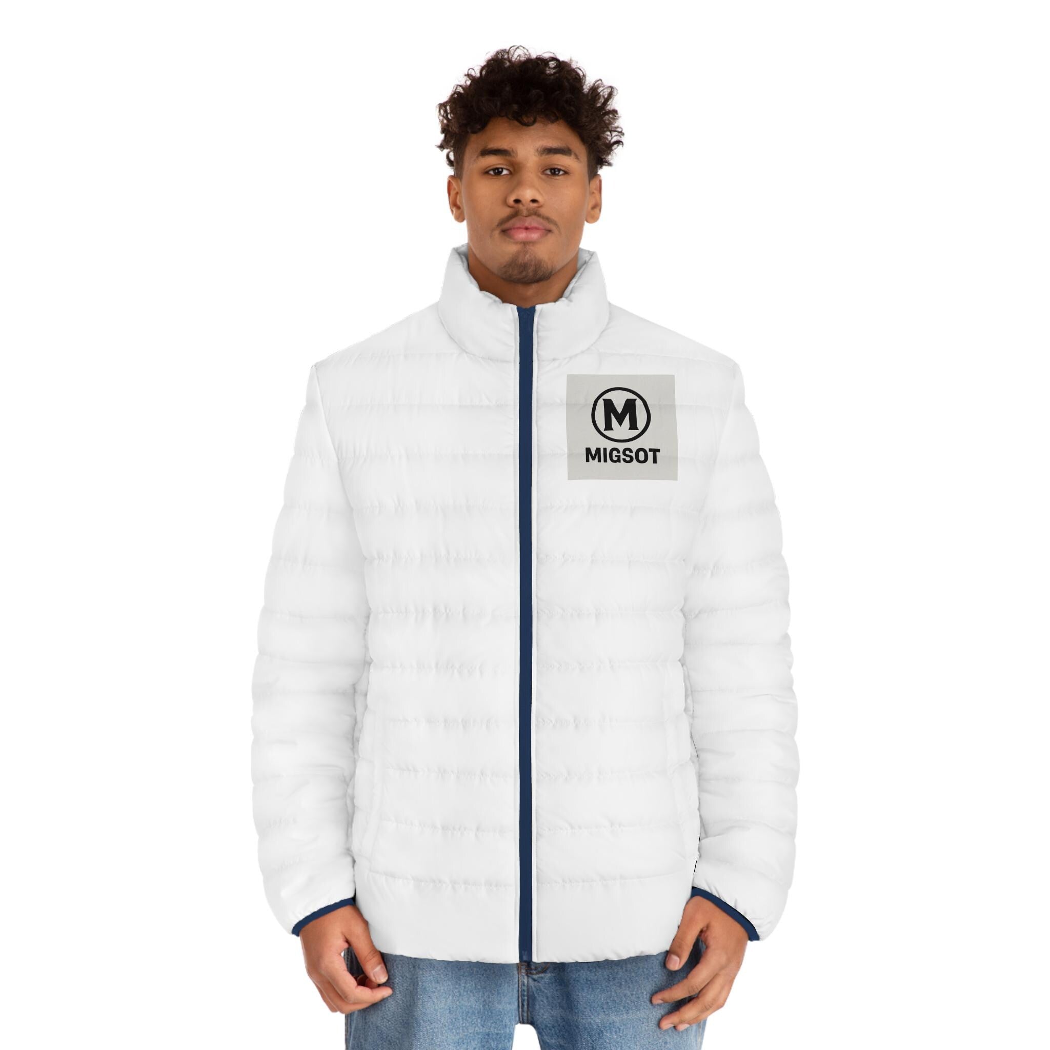 MIGSOT Logo Puffer Jacket | Men's Quilted Winter Coat