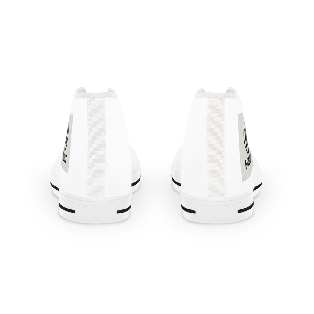 Blank White High Top Sneakers | Customizable Canvas Shoes