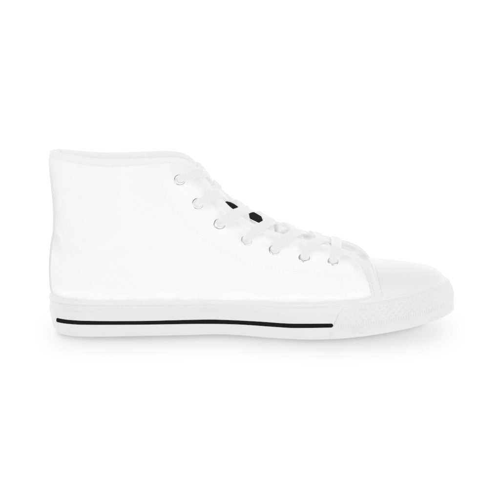 Blank White High Top Sneakers | Customizable Canvas Shoes