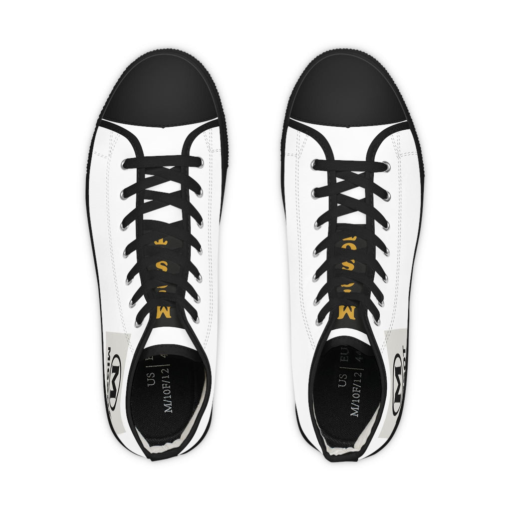 Blank White High Top Sneakers | Customizable Canvas Shoes